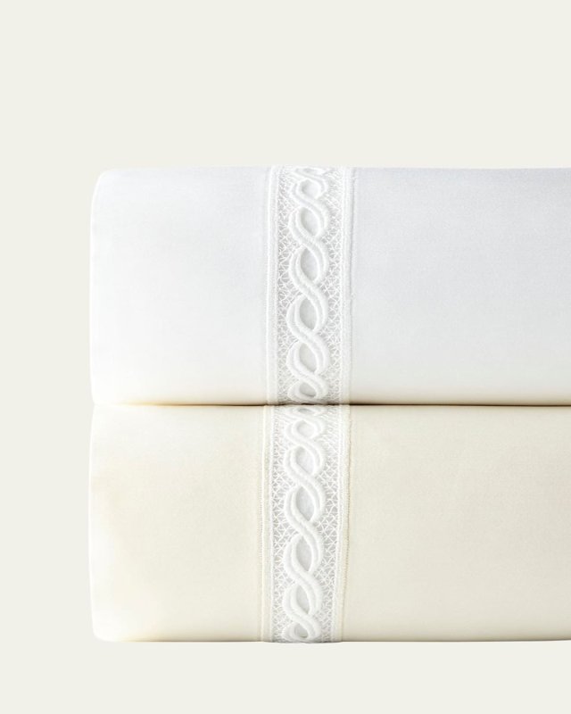 Millesimo Standard Lace Sateen Pillowcase Pair